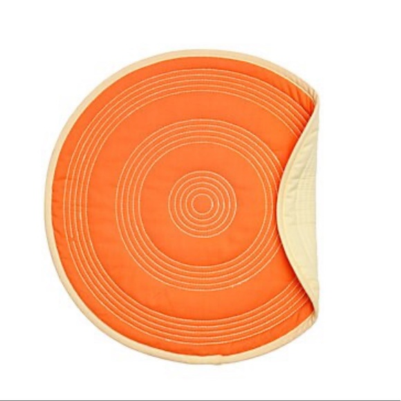 Fiesta Target Tangerine Quilted Placemat set of 4 - Picture 2 of 6